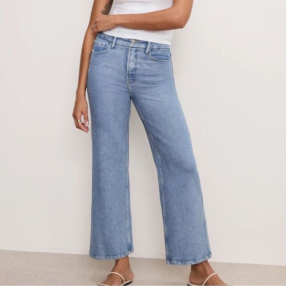 GOOD AMERICAN - ALWAYS FITS GOOD LEGS STRAIGHT JEANS - Picture 1 of 7